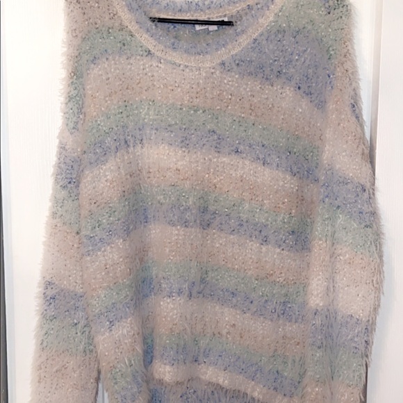 Fashion Nova- Give Me Love Striped Sweater- Blue/Combo - Picture 5 of 5